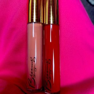 Besame Marilyn Monroe Champagne and Rose Rose red gloss duo . New in box